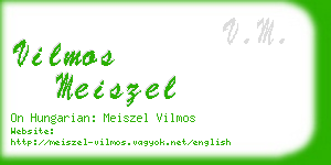 vilmos meiszel business card